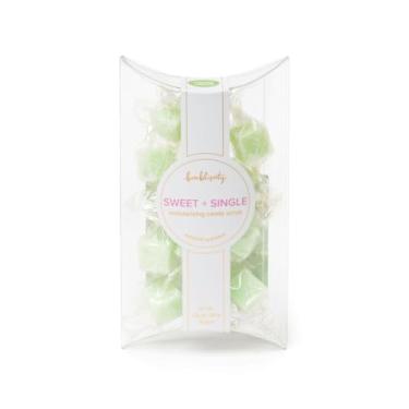 Imagem de Bonblissity Esfoliante de doces Sugar Cubes, 12 peças - Conjunto de presente de esfoliante corporal de açúcar aroma de capim-limão, esfoliante suave para mãos, pés e corpo se transforma em loções