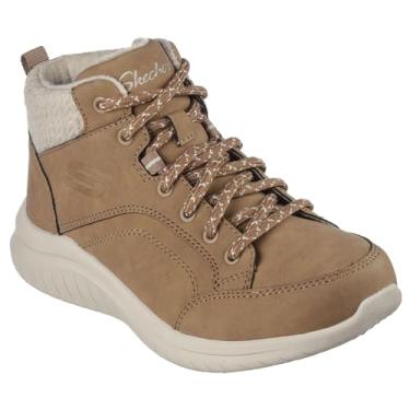 Imagem de Skechers Bota Feminina Ultra Flex 2.0 Casual Mix Fashion, Castanho, 39