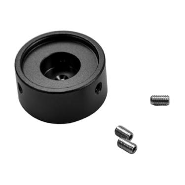 Imagem de Dynwave Tampa do botão do pedal de guitarra, proteção para pedal, substituição e reparo, com parafuso para pedais de efeito de guitarra, Preto