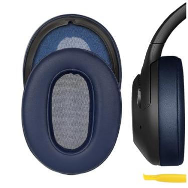 Imagem de Geekria Almofadas auriculares de substituição QuickFit compatíveis com fones de ouvido WH-XB900N/ WH-CH710N/ WH-CH720N/ WH-RF400/ MDR-RF895RK, almofadas auriculares (azul)
