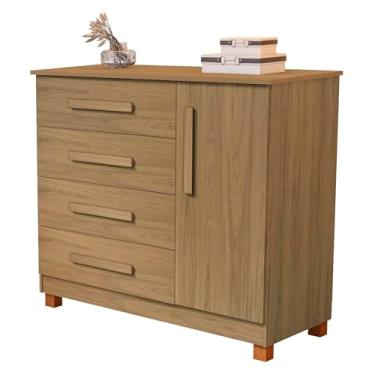 Imagem de Cômoda Organizadora com Design Sofisticado Amêndoa