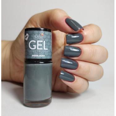 Imagem de Esmalte Efeito Gel Desejado Bella Brazil 9ml  Brilho e Longa Duração