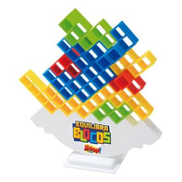 Imagem de Jogo Equilibra Monta Blocos Brinquedo Zoop Toys