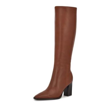 Imagem de Nine West Bota de cano alto feminina Zazz, Médio Natural 101, 41