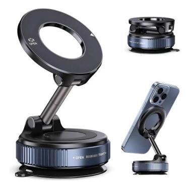 Imagem de Suporte magnético giratório para celular 360 base ajustável para mesa 