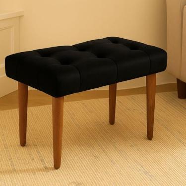 Imagem de Banco Estofado Puff Banqueta Luxo Quarto Casal Decoração - Casa e Requ