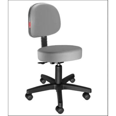 Imagem de Cadeira Mocho Secretária Prata