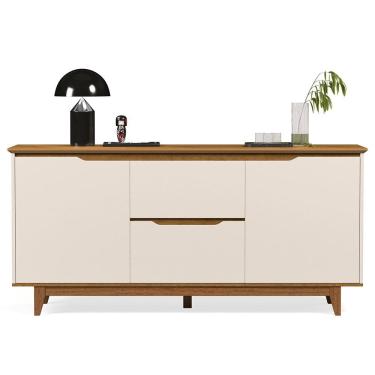 Imagem de Buffet Aparador para Sala de Jantar 163cm Flow Off/Freijó - EJ Móveis