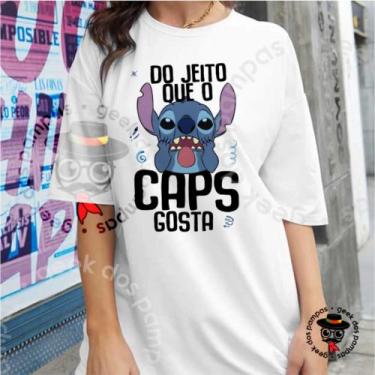 Imagem de Camiseta do Jeito que o CAPS Gosta - Mina Store, Branco, Baby Look G