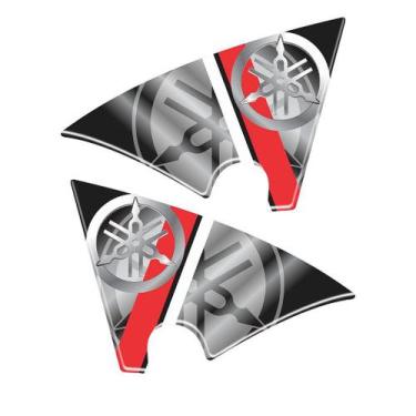 Imagem de Adesivo Protetor Tank Pad Resinado Compatível com Motocicletas - Cromo