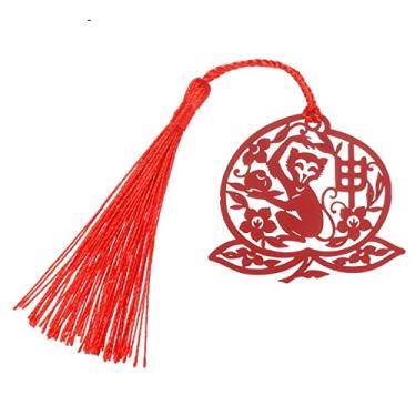 Imagem de Marcador de página 1 peça marcador de página de metal boi do zodíaco chinês estilo corte de papel clipe de livro para professores presente estudante material escolar marcador de livro de metal (cor: I