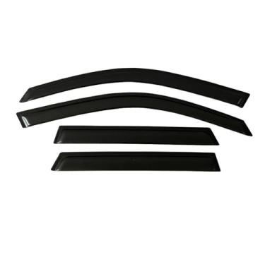 Imagem de GRJQRKHZ Defletor de janela lateral de carro para v&w Cross Sport 2017-2021 Weathershied viseira de porta vento sol proteção chuva janela lateral defletores de vento