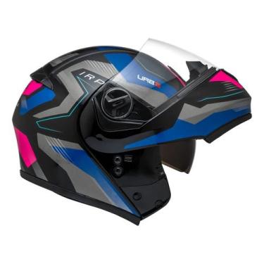 Imagem de Capacete Moto Peels Urb2 Skyline Preto Pink Brilhante, 58