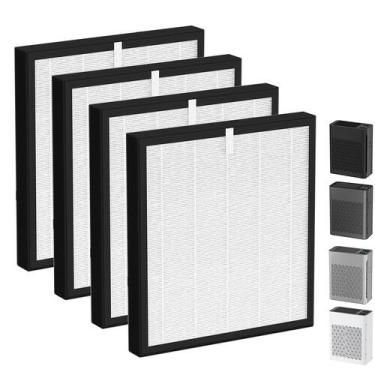 Imagem de Filtro purificador de ar LemonQueen TZ-K2 3 em 1 HEPA 4 Pack