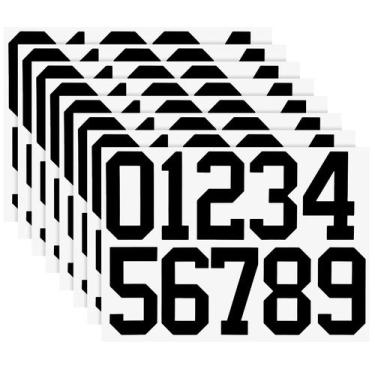 Imagem de Adesivos numéricos em vinil impermeável TaoBary de 0 a 9 (15 cm) - 8 f