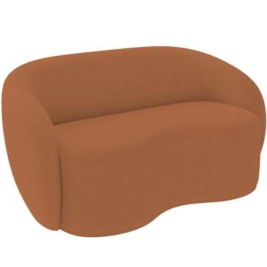 Imagem de Sofá 3 Lugares 160cm Sala de Estar Living Oscar K01 Bouclê Mostarda - Lyam Decor