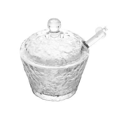 Imagem de Meleira de Cristal Martelado C/Pegador Plástico Petra Transparente 200ml Lyor