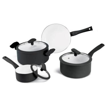 Imagem de Conjunto De Panelas 4Pcs Preta Hercules Pa300-4Ppr