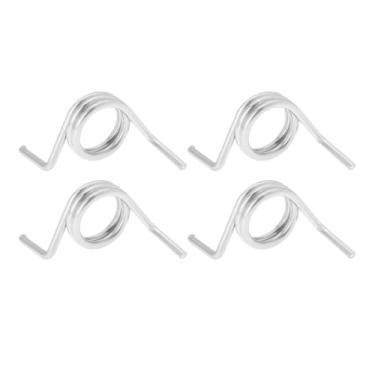 Imagem de KiBcsLic Kit de reparo de mola de fechadura de porta de carro 4x, substituição de metal, fechaduras de porta dianteiras e traseiras esquerda e direita para