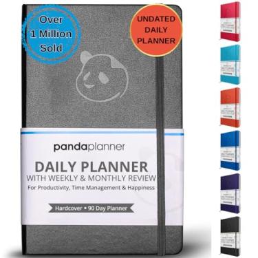 Imagem de Panda Planner Agenda diária sem data de 90 dias – Organizador pessoal e ferramenta de produtividade – Rastreador mensal e semanal de sucesso de hábitos – Diário de capa dura para trabalho, escola,