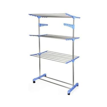 Imagem de VARAL DE CHAO 3 ANDARES LATERAL DUPLA AZUL