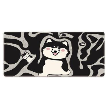 Imagem de Mouse pad grande, estendido, 80x30cm, 2 mm de espessura, borracha anti