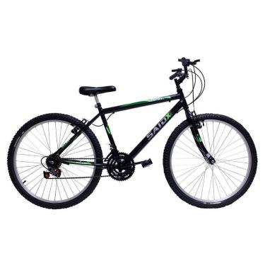 Imagem de Bicicleta Aro 26 Masculina De Passeio 18 Marchas Saidx Preto