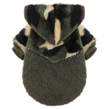 Imagem de Moletom com capuz para cães pequenos, roupas de inverno, meninos, meninas, masculinos, fêmeas, moletons de lã, quentes, para animais de estimação, cachorrinho, casaco, vestuário