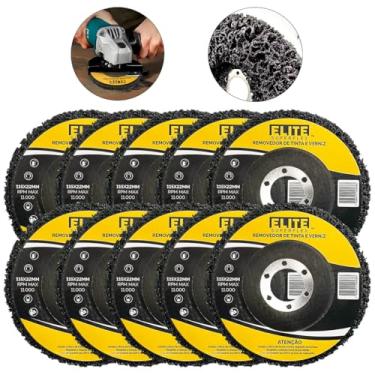 Imagem de ELITE SUPERFLEX - ELITE - Kit 10 Discos Strip Removedor De Tinta Verniz 115mm