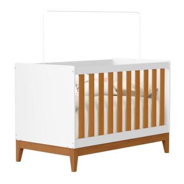 Imagem de Berço Americano Mini Cama Flip - Reller Móveis Infantis, Branco Fosco/