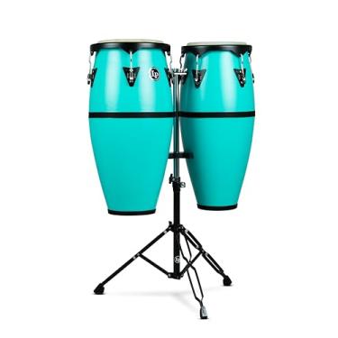 Imagem de LP Conjunto de bateria Conga com suporte, espuma do mar, 25,4 cm e 28 cm (LP646D-SF)