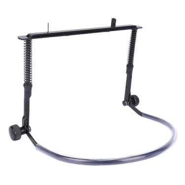 Imagem de Asixxsix Suporte de Pescoço para Gaita, Suporte de ângulo Ajustável de Liga de Aço para Gaitas de 10 e 24 Furos, Com Suporte de Pescoço -voz e Estrutura Resistente