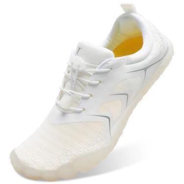 Imagem de Sapatos aquáticos L-RUN brancos para mulheres/homens Sapatos de caminh