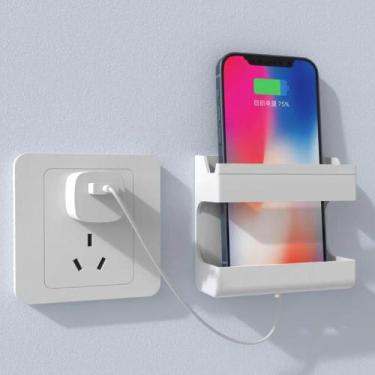 Imagem de Suporte perade Adesivo 2 em 1 Multiuso Porta Celular Controle televisa