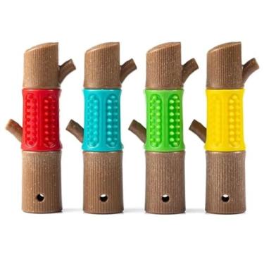 Imagem de Brinquedo Mordedor Pet em Nylon Super Resistente – Formato de Galho, Tronco, Graveto,Maciço e Durável – Ideal para Cães de Médio e Grande Porte, Limpeza Dental e Alívio de Ansiedade(ALEATÓRIO)