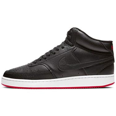 Imagem de T nis masculino Nike Court Vision Mid, Black/Black-university Red, 12