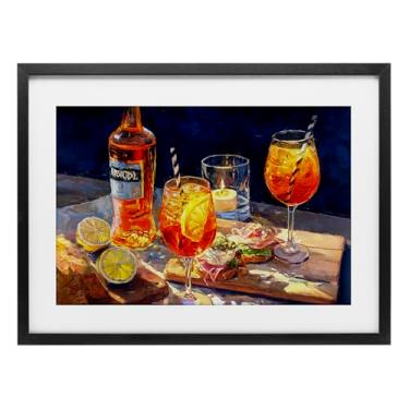 Imagem de Stupell Industries Sprits Table Still Life Impressão emoldurada preta sob vidro, design de Ziwei Li, 43 x 58