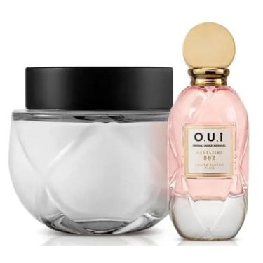 Imagem de O.U.I Madeleine 862, Eau de Parfum Paris, Frasco Rosa com Tampa Dourada, Perfume Feminino