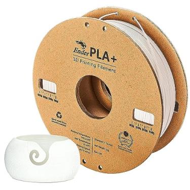 Imagem de Upgrade Official Ender Filament 1,75 mm PLA, filamento de impressão 3D carretel de 1 kg (1 kg) precisão dimensional +/- 0,02 mm, branco