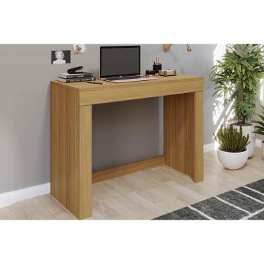 Imagem de Mesa Escrivaninha Casal Cléo Com 1 Gaveta Nature - Permóbili