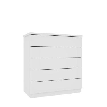 Imagem de Cômoda Premium 5 Gavetas Tcil Branco