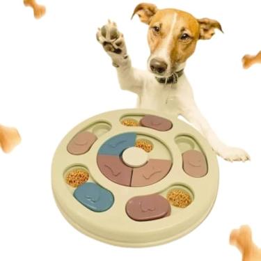 Imagem de COMEDOURO BRINQUEDO INTERATIVO PUZZLE Porta Petisco para Cães e Gatos Pet (VERDE)