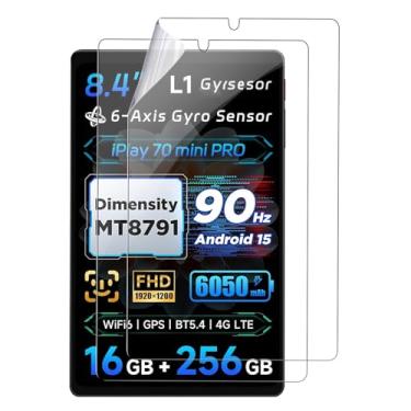 Imagem de KONXISA Pacote com 2 protetores de tela para tablet ALLDOCUBE iPlay 70 Mini Pro, protetor de tela Paperfeel para tablet, película protetora de PET premium de cobertura total, película protetora fosca