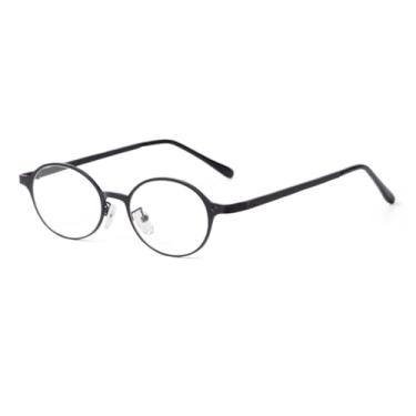 Imagem de HCHES Óculos de Sol Ovais Masculino Feminino Vintage UV400 Marrom Metal (5)