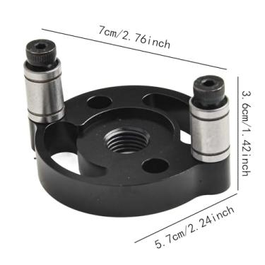 Imagem de RNXRZANK Ferramenta de Perfuração para Gabarito de Cavilhas Vertical Autocentrante, Ferramenta de Perfuração em Liga de Alumínio de Alto Desempenho. Guia de Pe, Preto, Tamanho real