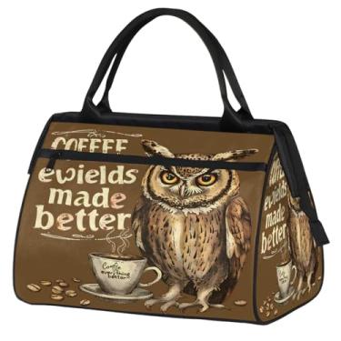 Imagem de Bolsa pequena para o fim de semana, feminina, masculina, floral, borboleta, retrô, colorida, dobrável, bolsa esportiva leve para academia, Cor: 9, 15.2*8.3*11.6 inch, Moderno