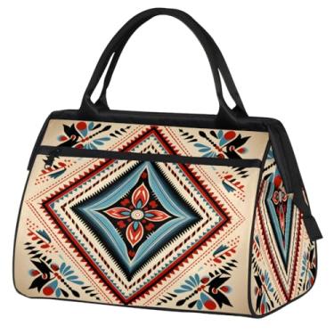 Imagem de Bolsa de viagem dobrável para mulheres, homens, frutas, maçã, leve, esportiva, academia, impermeável, bagagem de mão, para presente de viagem, Cor: 63 cm, 15.2*8.3*11.6 inch, Moderno