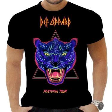 Imagem de Camiseta Camisa Personalizada Rock Def Lepard Hard Rock 2 - Obsidiana 