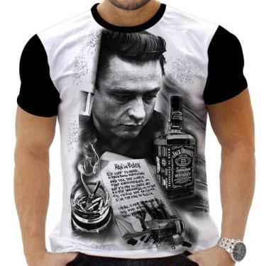 Imagem de Camiseta Camisa Personalizada Rock Clássico Johnny Cash 4 - Obsidiana 