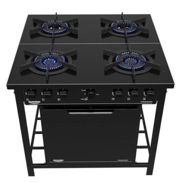 Imagem de Fogão Industrial 4 Bocas com Forno Boca Tripla Dako